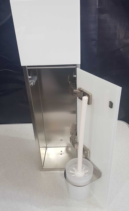 Dulap baie incastrat, Emco Asis Pure, modul pentru accesorii WC, alb