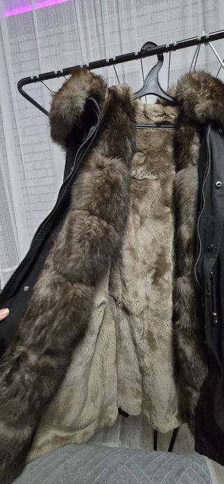 Зимняя парка с мехом