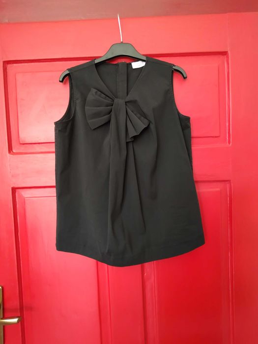Top negru bumbac  , S