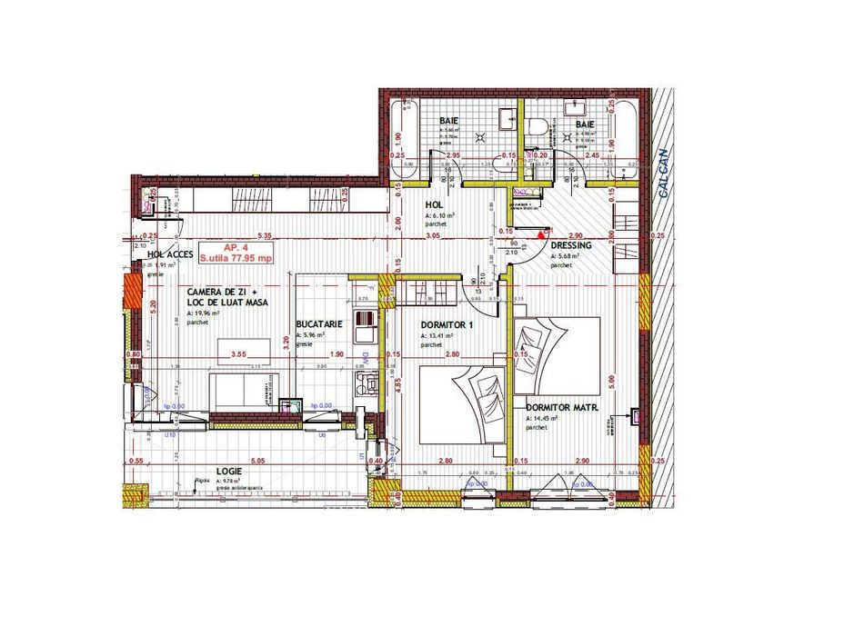 Apartament 3 camere | 2 bai | 78mp utili | zona Tineretului