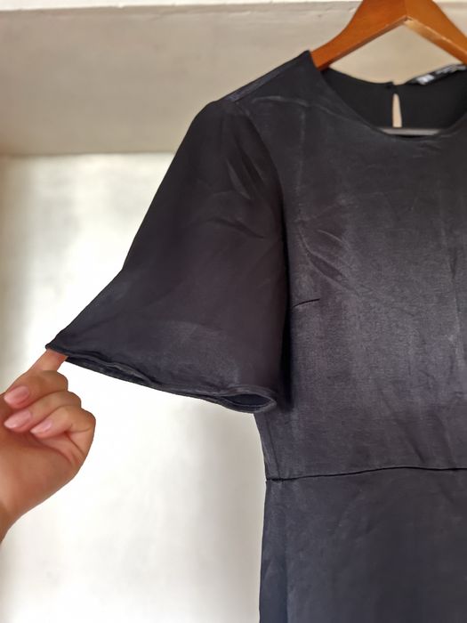 Гащеризон рокля в черен цвят zara зара