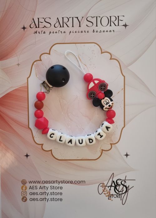 Lanț pentru suzetă personalizat