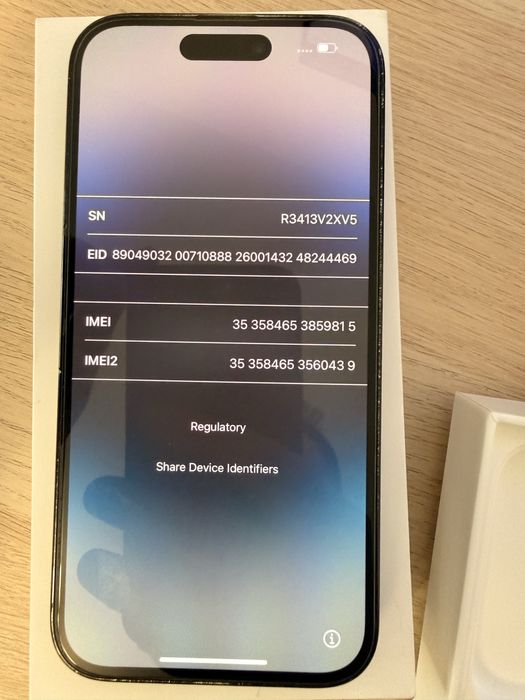 iPhone 14 Pro Space Black, 512 GB, 83% baterie