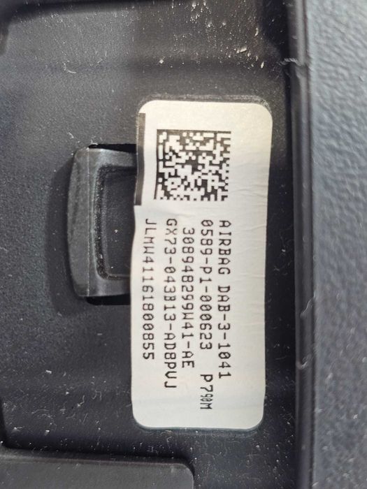 Airbag volan șofer Jaguar XE X760 / XF X260 2015-2023 2016 2.0d Cod OEM: GX73-043B13-AD, GX73043B13AD (5F3)