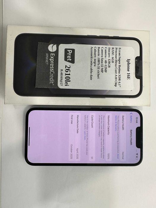 Telefon Iphone 16E (Eca27) Garantie 2 ani!