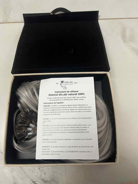 Vând extensii de păr natural, le am de 5 luni, dar nu le-am folosit ni