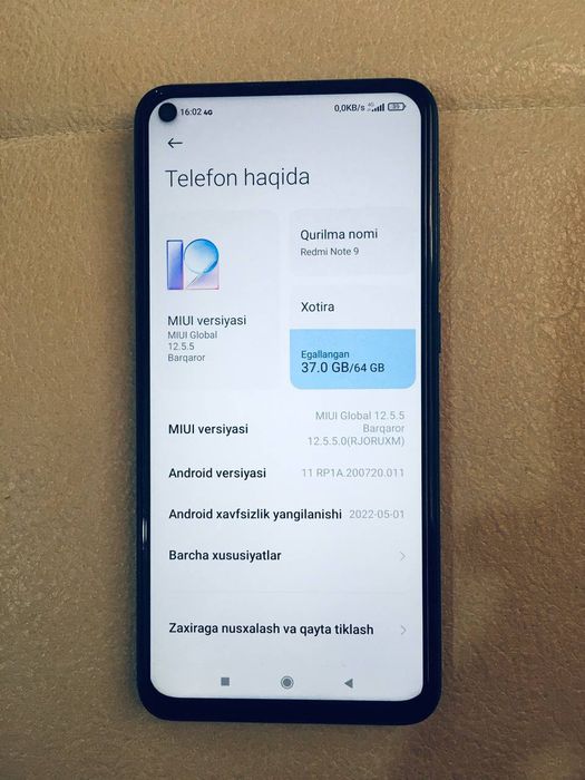 Redmi note 9 ideal