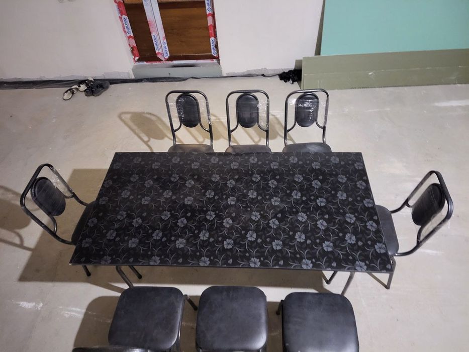 6 kishilik stol stullar optim narhda