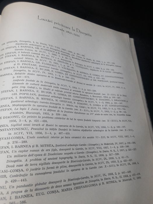 Vind carte foarte vecheDINOGETIA  din anul 1967