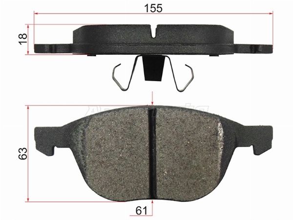 Колодки тормозные передние Mazda Axela