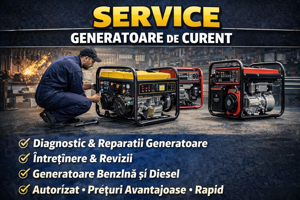 Reparatii Scutere  Moto  ATV –  Livrări, Flote, Generatoare, Freze Zăp