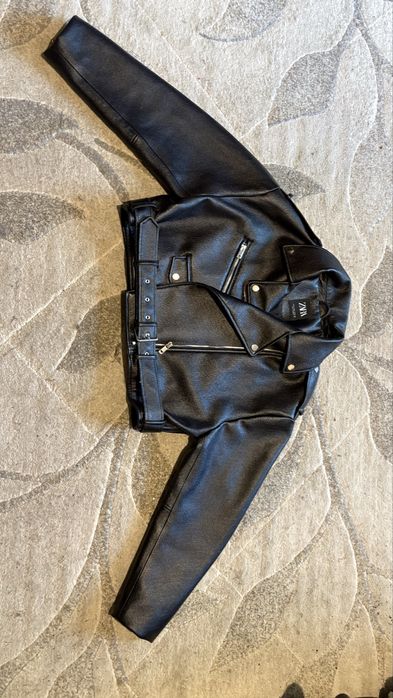 куртка кожаная ZARA