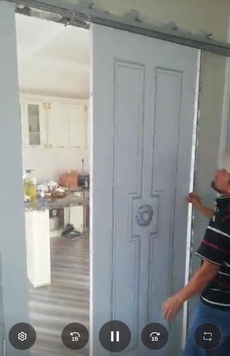 Установка дверей. Укладка ламината