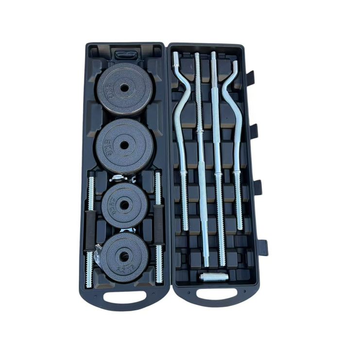 Комплект дъмбели с лост 55кг