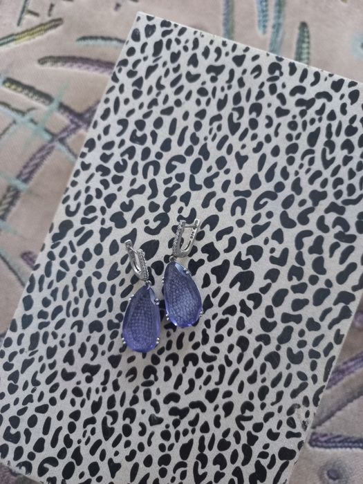 Серебряные серьги Swarovski