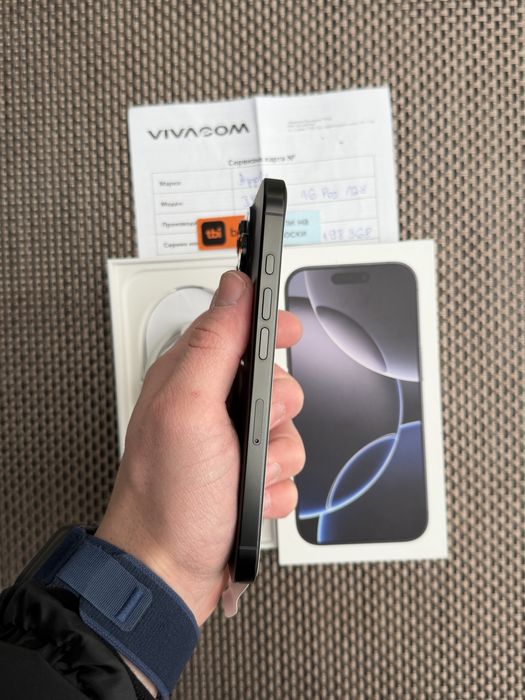 НОВ!/*ЛИЗИНГ*/ iPhone 16 Pro 128Gb Black Titanium 24М гарация