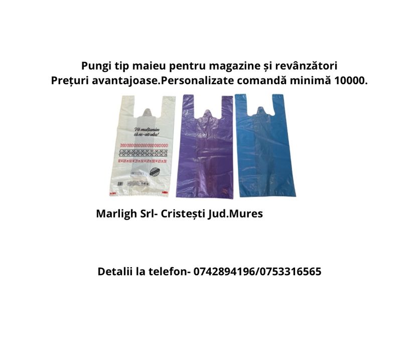 Pungi tip maieu simple sau personalizate