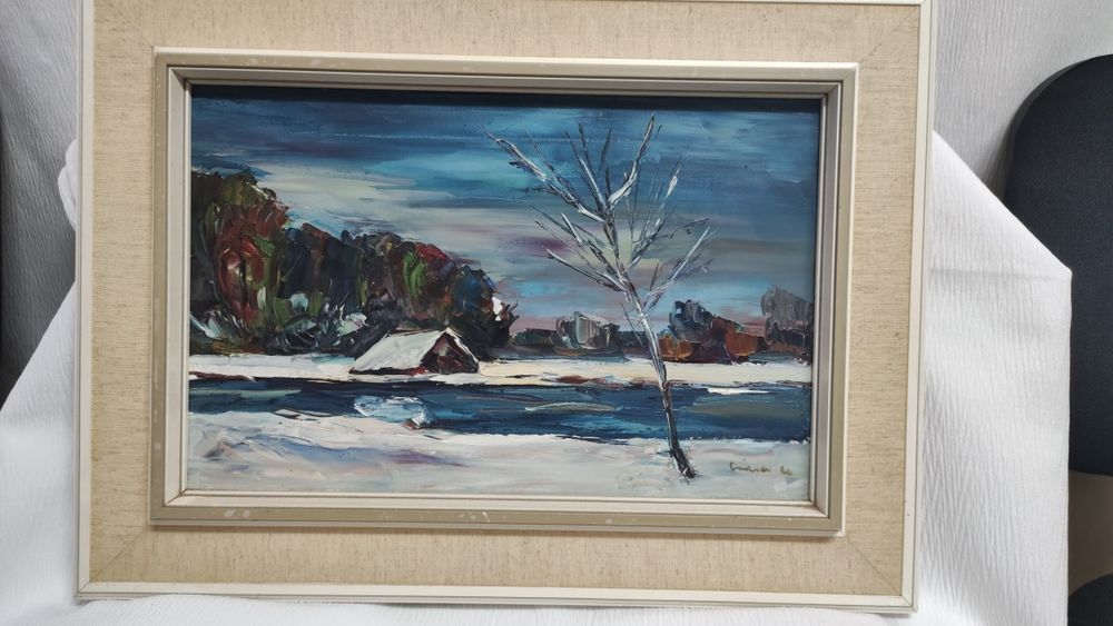 Страхотна френска картина - маслени бои