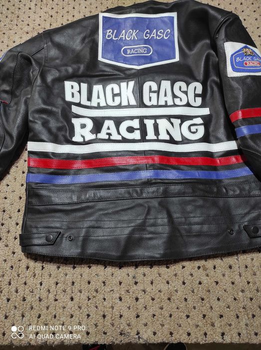 Geaca motocicleta din piele