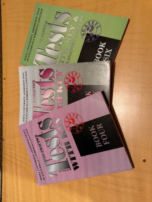 Аудиокасети с диктовки по английски език + сборници самоучители за тях