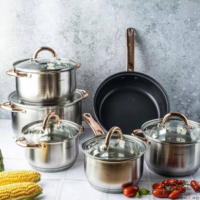 Set 6 oale cu capac,16/16/18/20/24/24 cm,Kinghoff