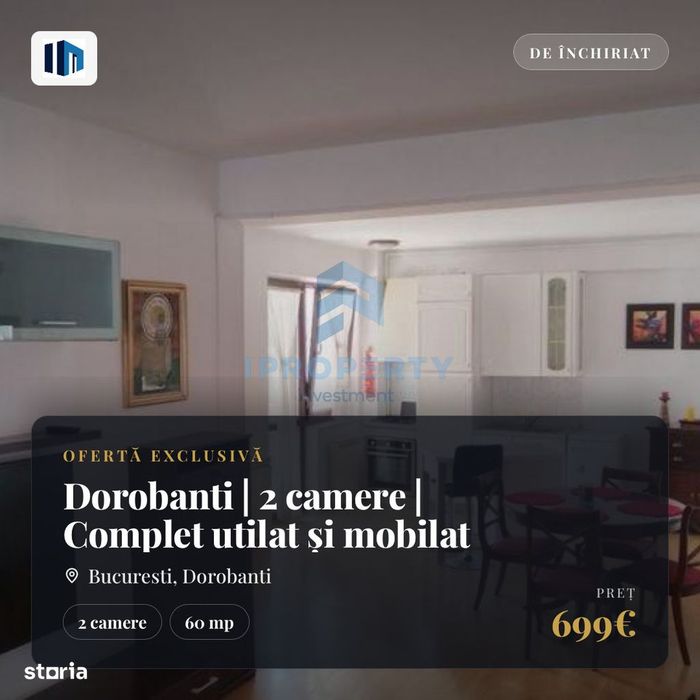 Dorobanti | 2 camere | Complet utilat si mobilat