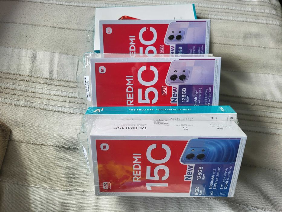 ЧИСТО НОВИ Xiaomi Redmi 15C 5G +БОНУС Powerbank | 8GB/128GB | Гаранция