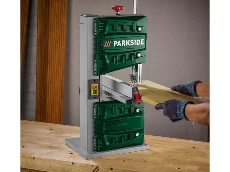 НОВИ! Настолен банциг Parkside 350W лентов трион за дърво