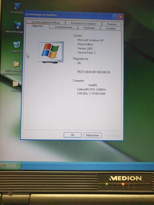 laptop de colectie windows xp