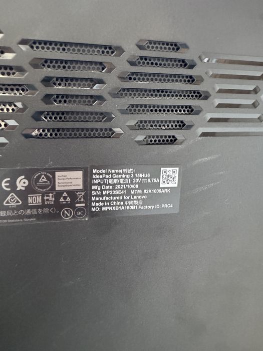 Ноутбук Lenova IdeaPad Gaming 3