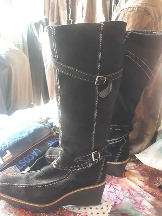 Сапоги женские из замыша