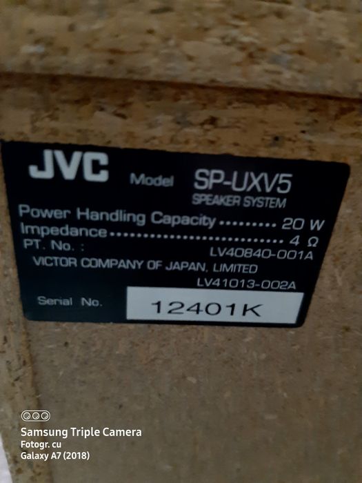 Combina jvc de 2×40watss