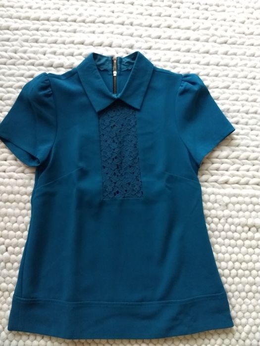 Camasa Asos Petite cu maneca scurta si dantela, 32