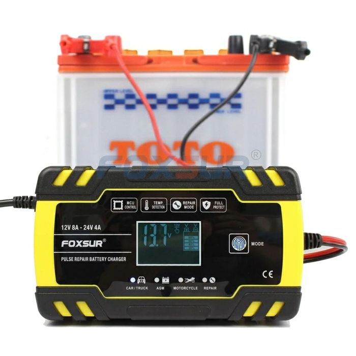 Redresor FOXSUR incarcare /reparare baterii auto moto camioane 12V 24V