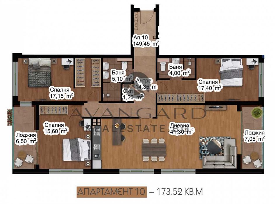 Продава се Четиристаен апартамент в Пловдив, Христо Смирненски - 174 кв.м за 1347 €/кв.м - Снимка #5