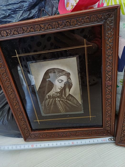 2 tablouri vechi Isus si Maria