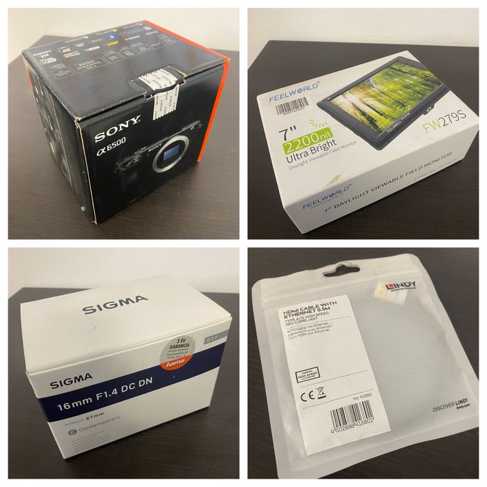 Kit videograf Sony a6500 in conditie perfecta