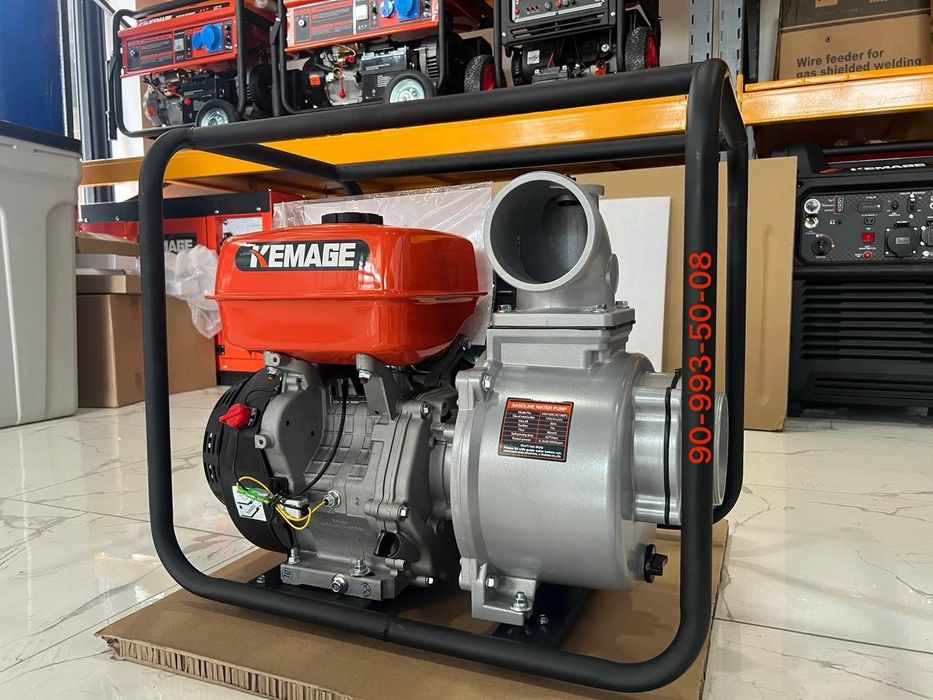 100 лик мотопомпа насос KEMAGE motopompa suv nasos benzinli