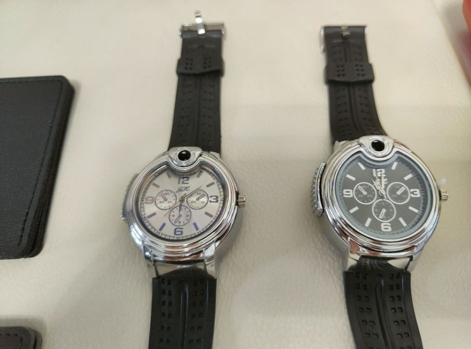 Ceas cu bricheta, Cadou Bărbați Ceas Sport / Casual curea silicon