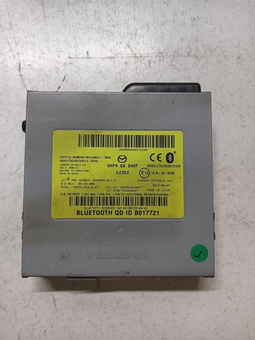 Modul Bluetooth Mazda 6 Estate Gj, Gh 2012 - > 21456502