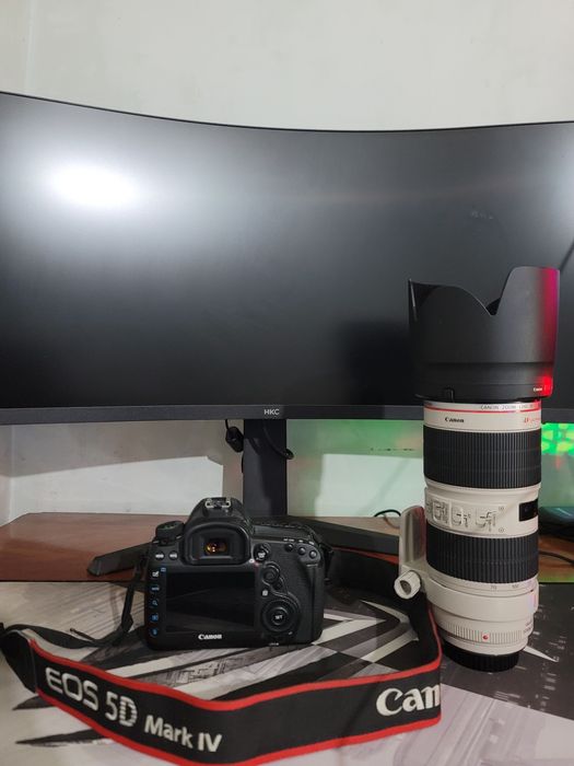 Canon Mark 4  70-200 mm  USM II   объектив билан состояние идеально