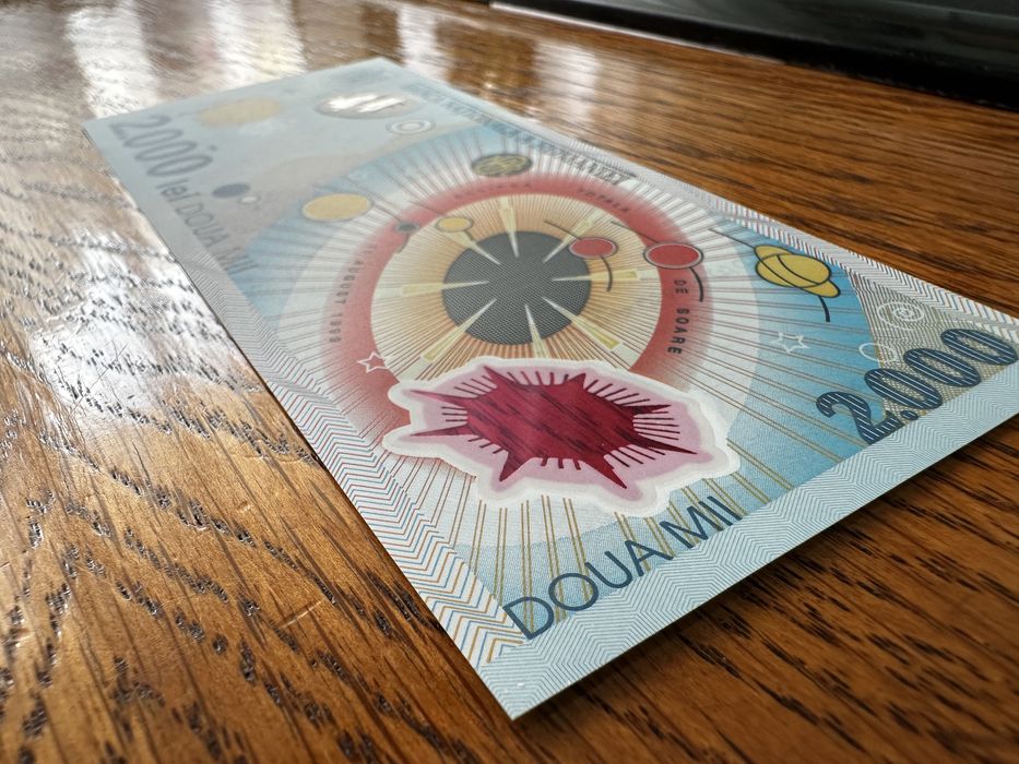 Bancnota 2.000 lei - Editie limitata - Eclipsa totala de soare