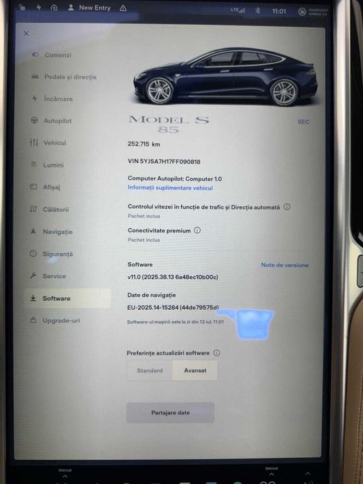 Tesla Model S 2015 incarcare gratuita