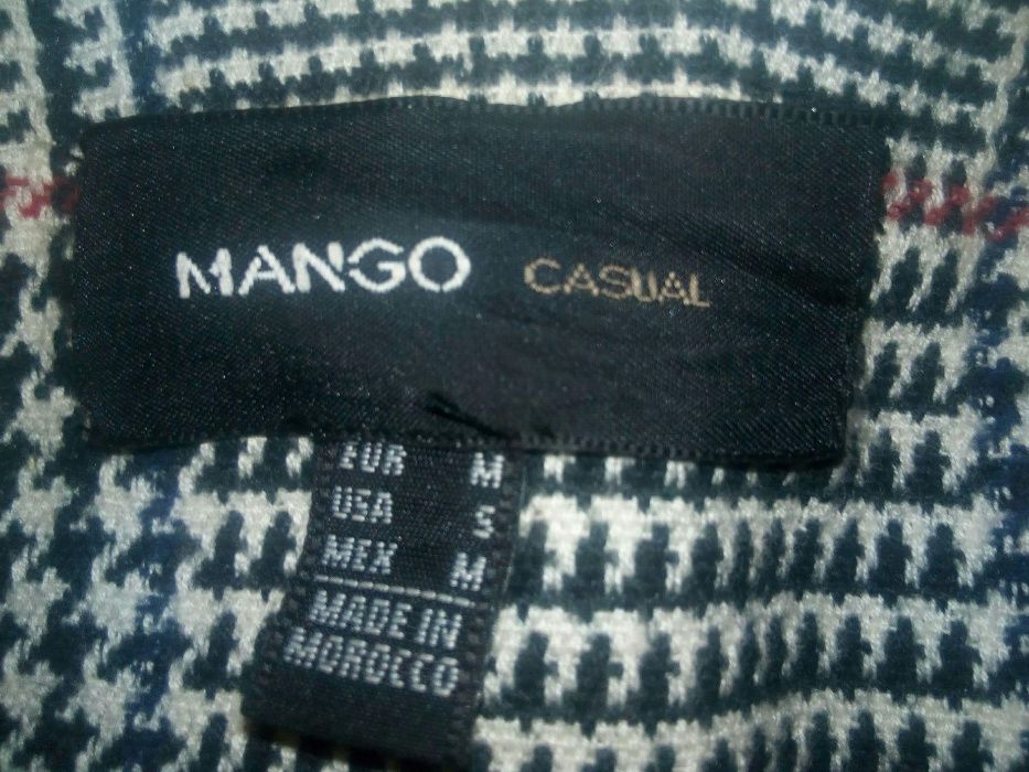 Пальто в клетку Mango размер M