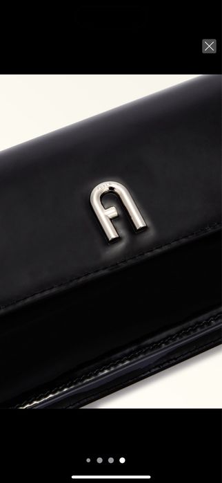 Furla Diamante нова,черен лак