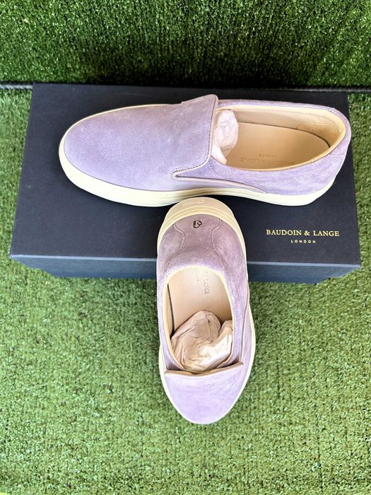 pantofi slipon Baudoin & Lange, marimea 37, culoare violet, gold label