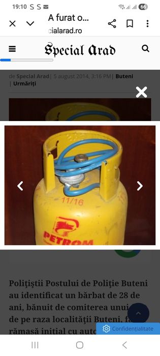 Butelii de aragaz de vânzare