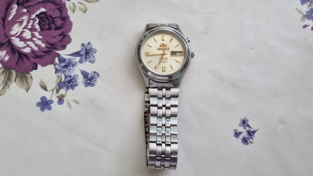 Ceas orient automatic 3 stele 21 crystale