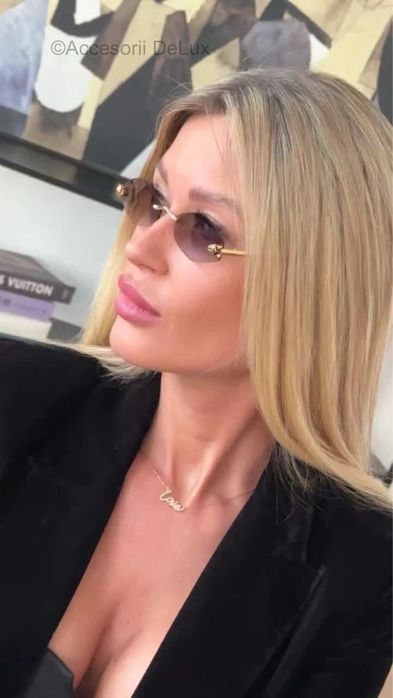 Ochelari de Soare Cartier Panthere CT0433S Full Box [Verificare Colet] As Seen On Rochelle Humed
