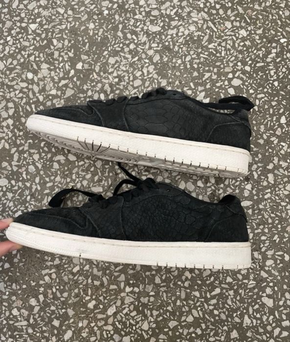 Jordan 1 low python leather